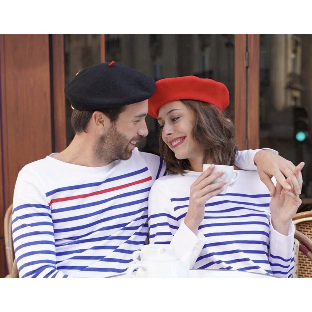 Le Beret Francais MADE IN FRANCE Traditional Wool Red Beret